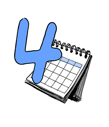 분기별 방문 일러스트