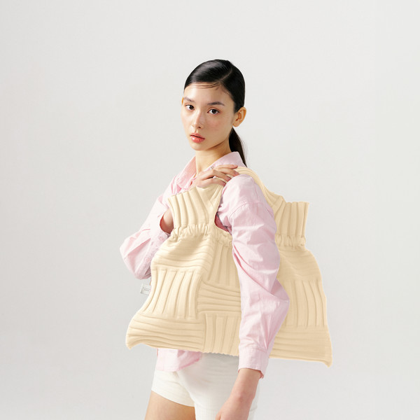 初売り！プリーツママ ブルー　ビッグボウバッグ ビッグボウバッグ ブルー : プリーツママ