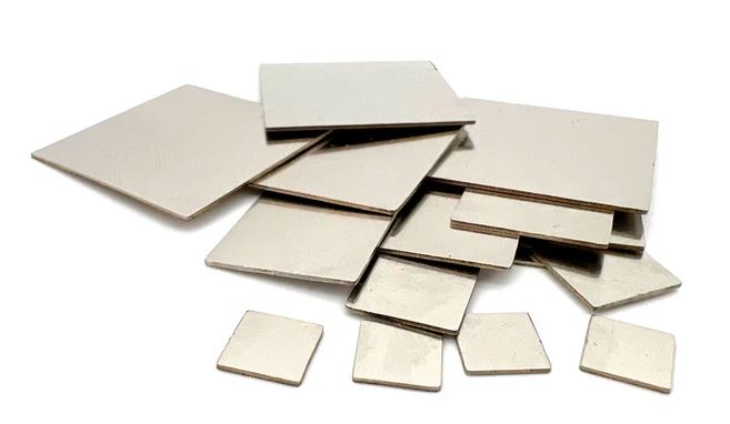 Nickel, Stainless steel, Titanium, Zinc, Lead, Tantalum, Silver : 1 Set of 10