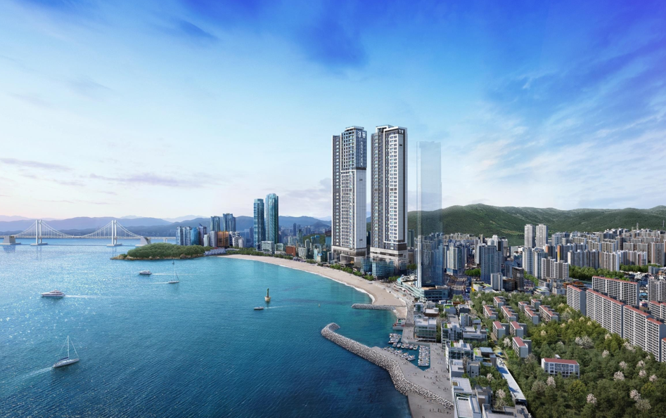 해운대 경동리인뷰 4차 - 모델하우스에서 제공한 이미지 안내도 , 바다가 보이는 오션뷰 명품 아파트 