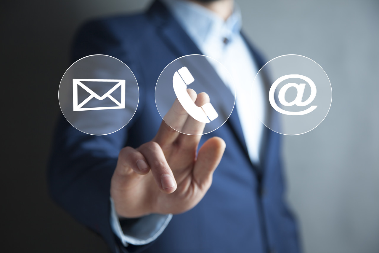 일진 상담 문의 이미지 – 이메일, 전화, 연락처 아이콘