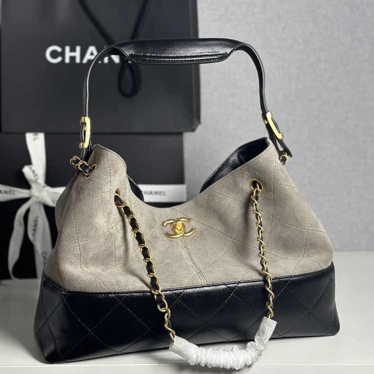 샤넬 25A 공방 스웨이드 투톤 숄더 AS5634 (하이엔드급)