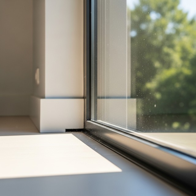 햇살이 들어오는 깨끗한 창문 이미지