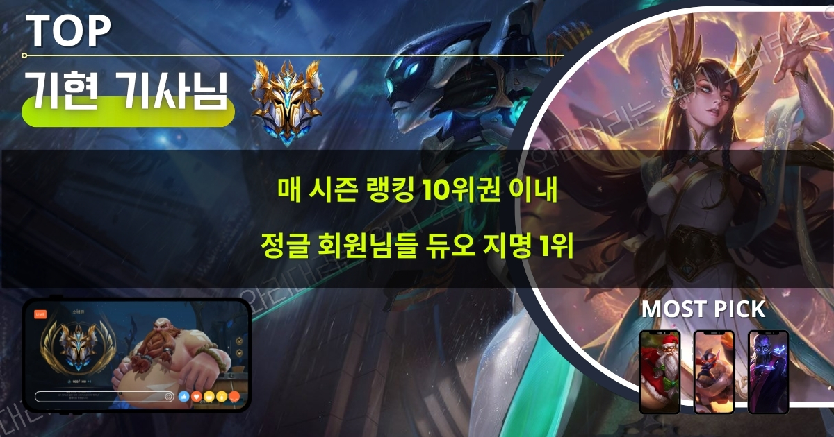 와일드리프트 대리기사 : 탑 라인