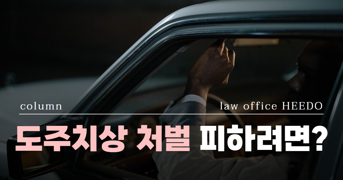 도주치상 처벌, 도주치상 면허취소, 도주치상 기준, 법률사무소 희도