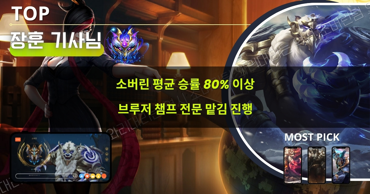 와일드리프트 대리기사 : 탑 라인2