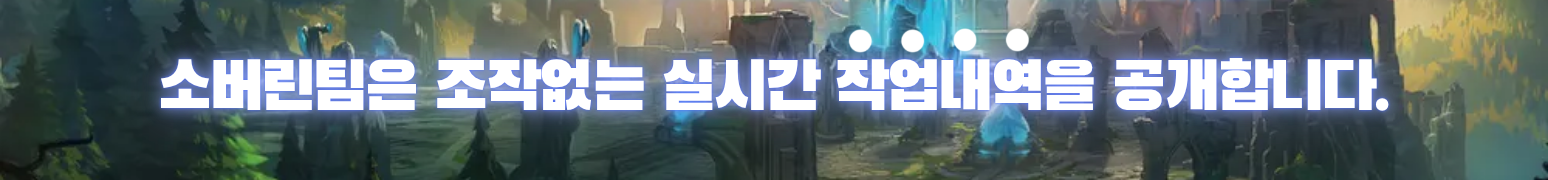 와일드리프트 대리(와리대리) 작업내역