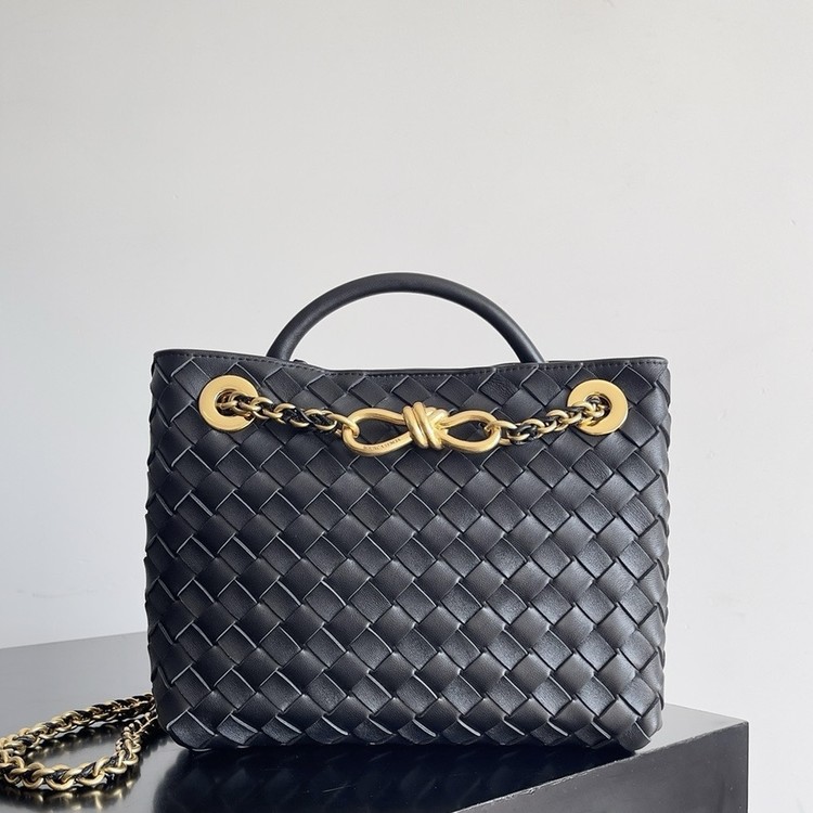 보테가베네타 스몰 안디아모 블랙 금장