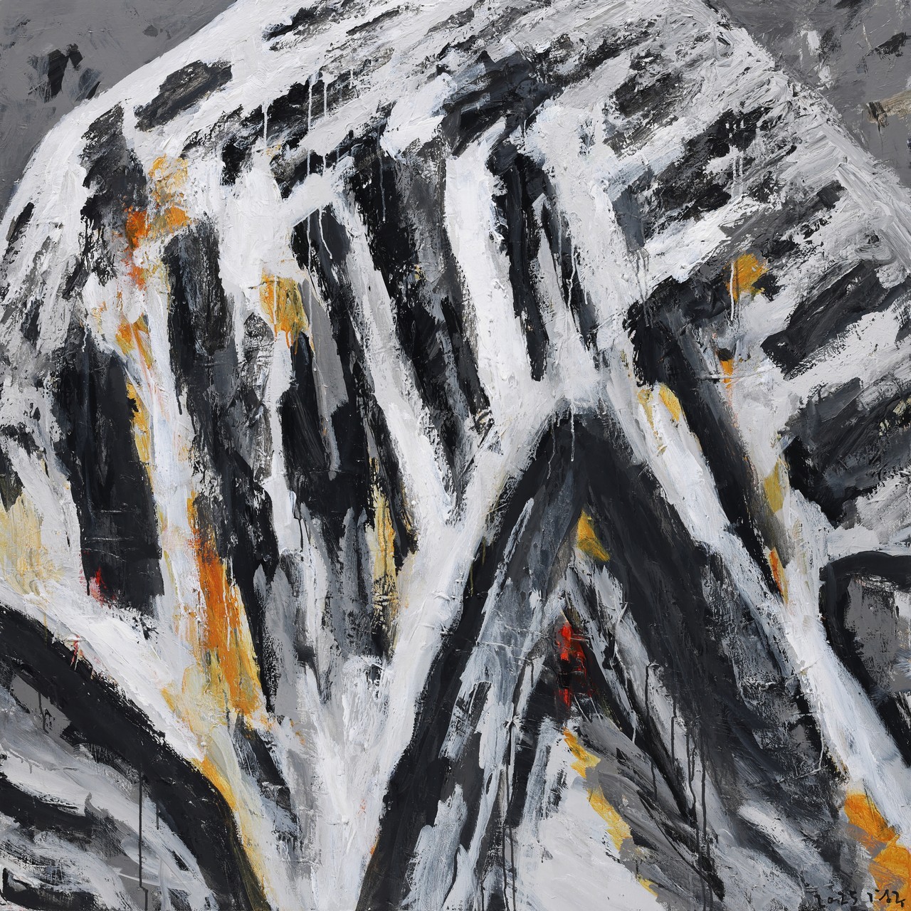 뼝대1, 캔바스에 아크릴, 145 x 145cm, 2025