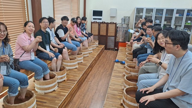 여가 지원 활동(족욕 체험)