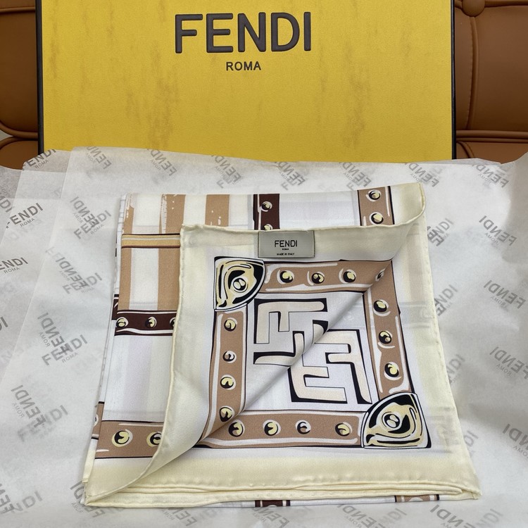 펜디 스카프 FF 스퀘어 실크 스카프