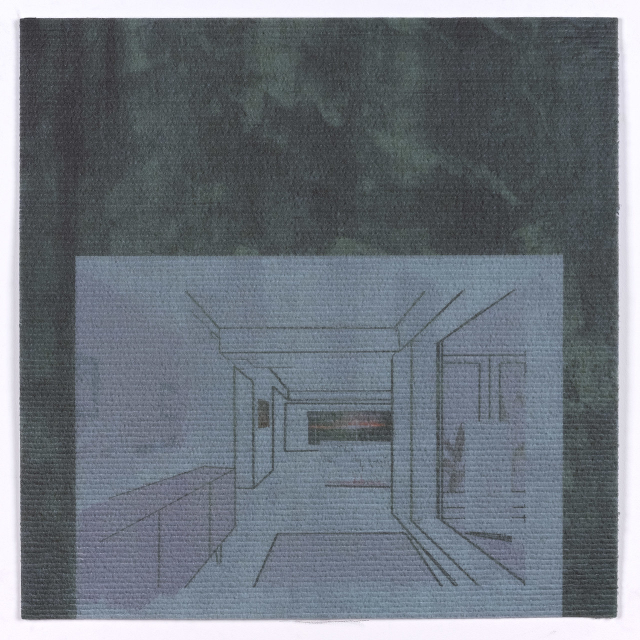 Interior, UV Print on Carpet, 50x50cm, 2023