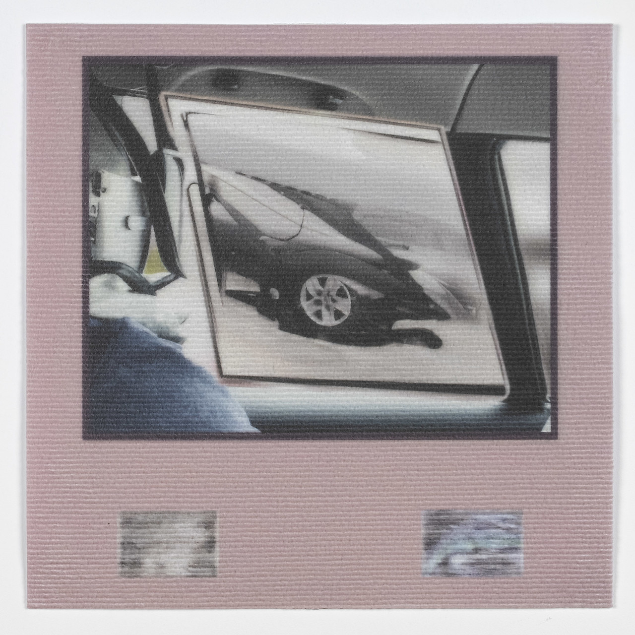 Driver of the Future, UV Print on Carpet, 50x50cm, 2023