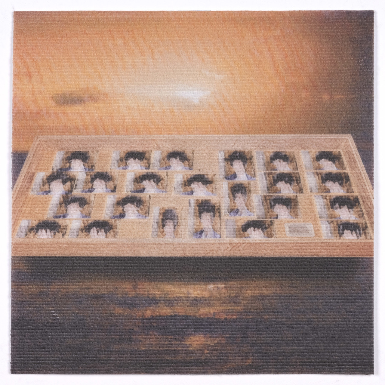 Sam, UV Print on Carpet, 50x50cm, 2023