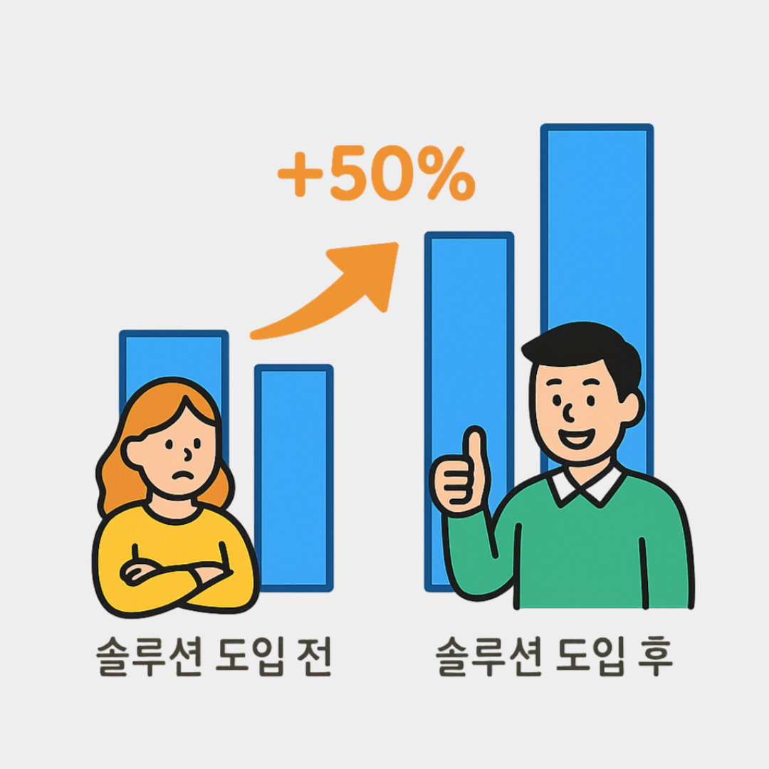 사용 전후 비교