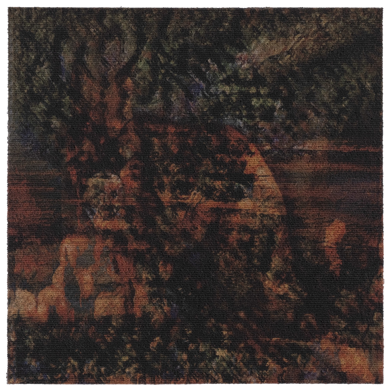 Fox, UV Print on Carpet, 50x50cm, 2023