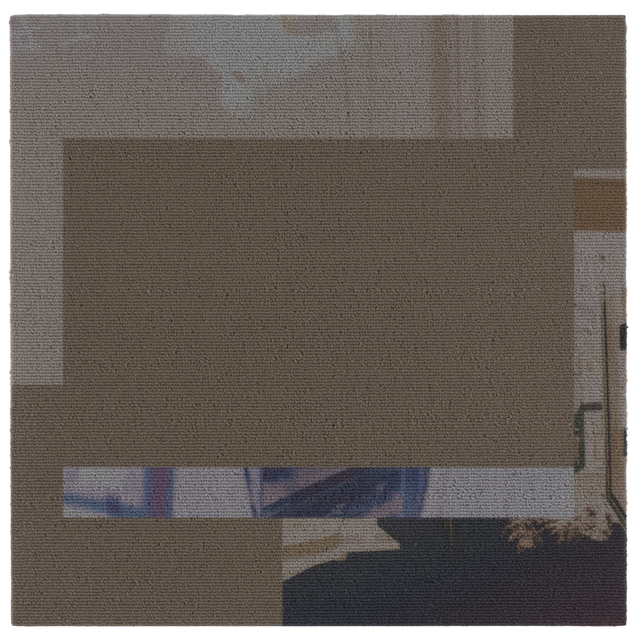 Untitled (Block), UV Print on Carpet, 50x50cm, 2023