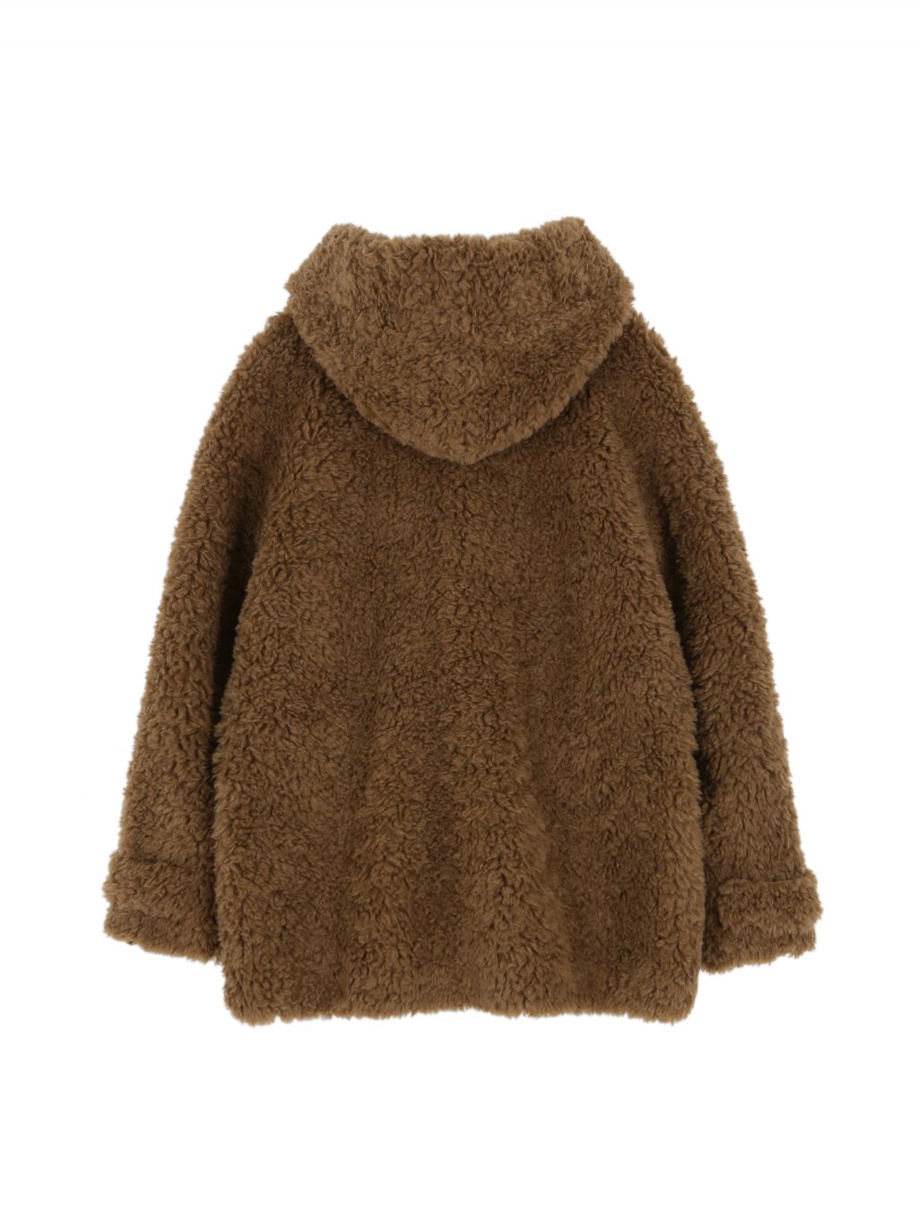 WOOL SHEARLING HOODIE MUSTANG (BROWN) : 아수라 (ASURA)