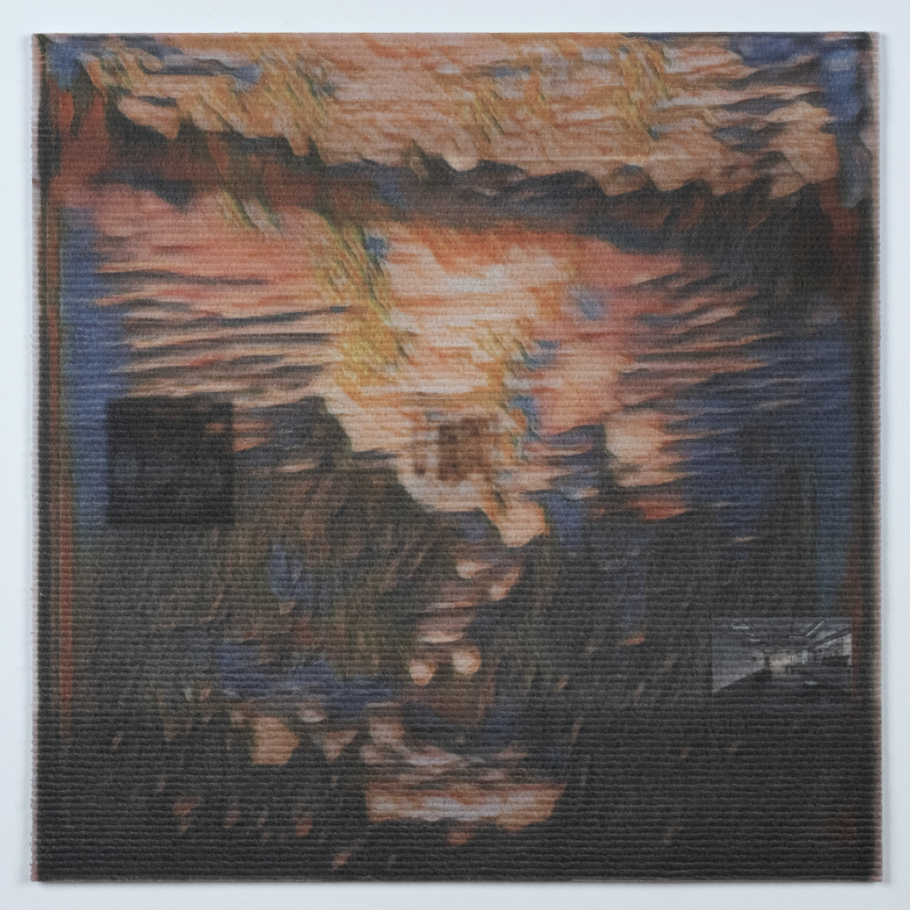 Old Work, UV Print on Carpet, 50x50cm, 2023