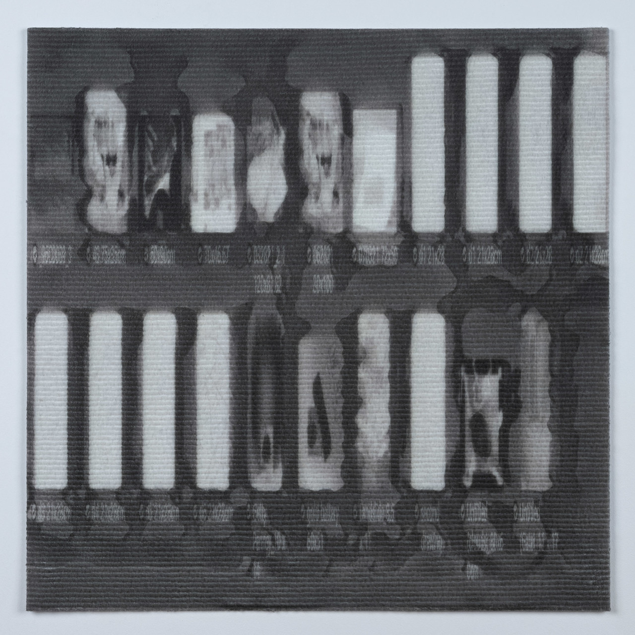 Files, UV Print on Carpet, 50x50cm, 2023