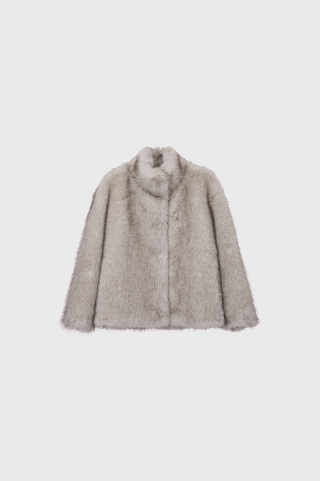 Fur Half Jacket (Ivory / Beige) : MONOHA