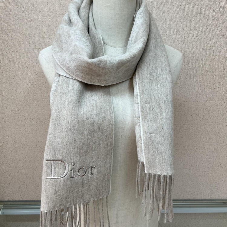 디올 로고 캐시미어 100% 머플러