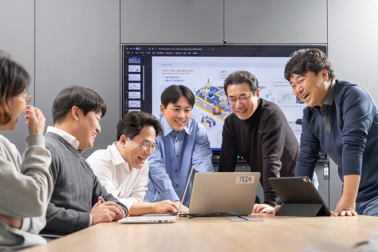 테이아 임직원들의 모습