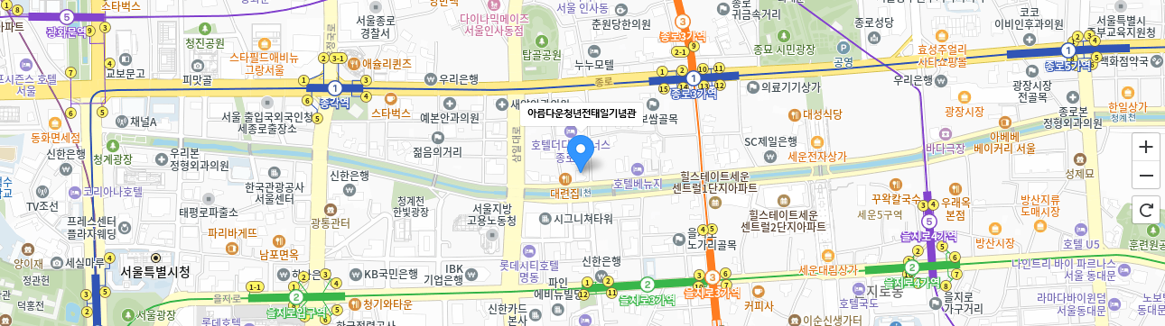 전태일기념관 주변 지도