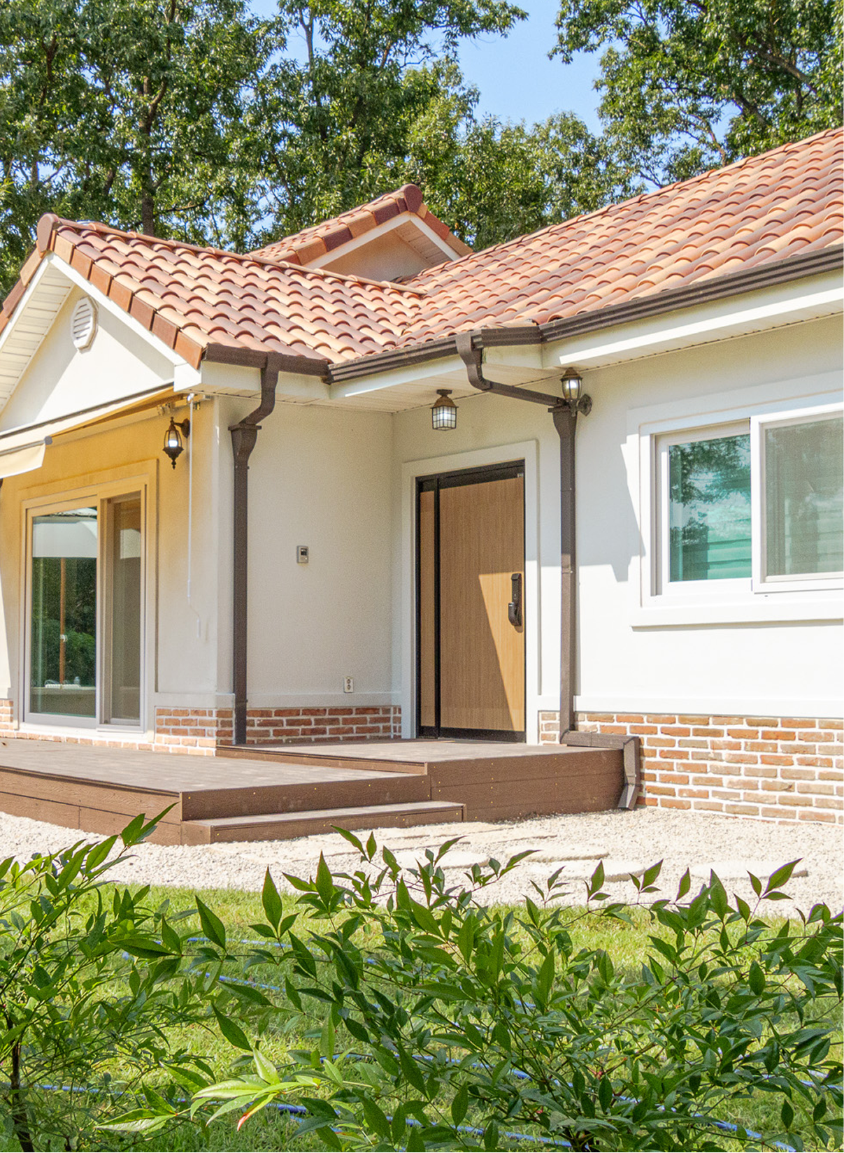 홈통과 배수 파이프 연결