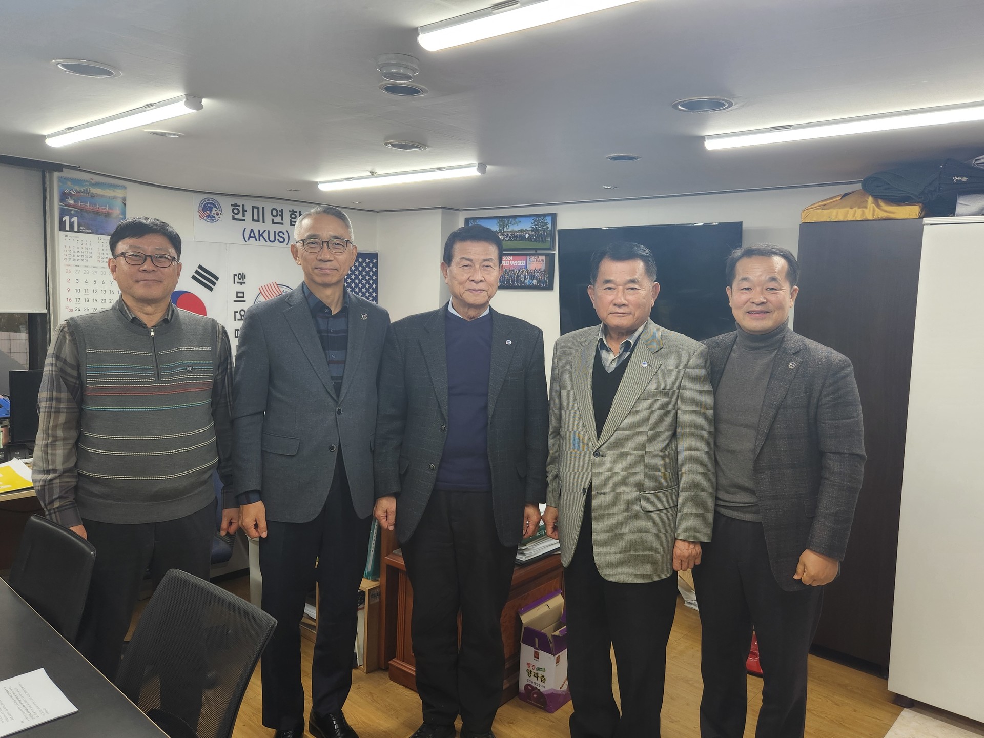 주한미군전우회 윤의철 회장, 한미연합회(AKUS) 임원진과 상호협력 논의 (11.10)