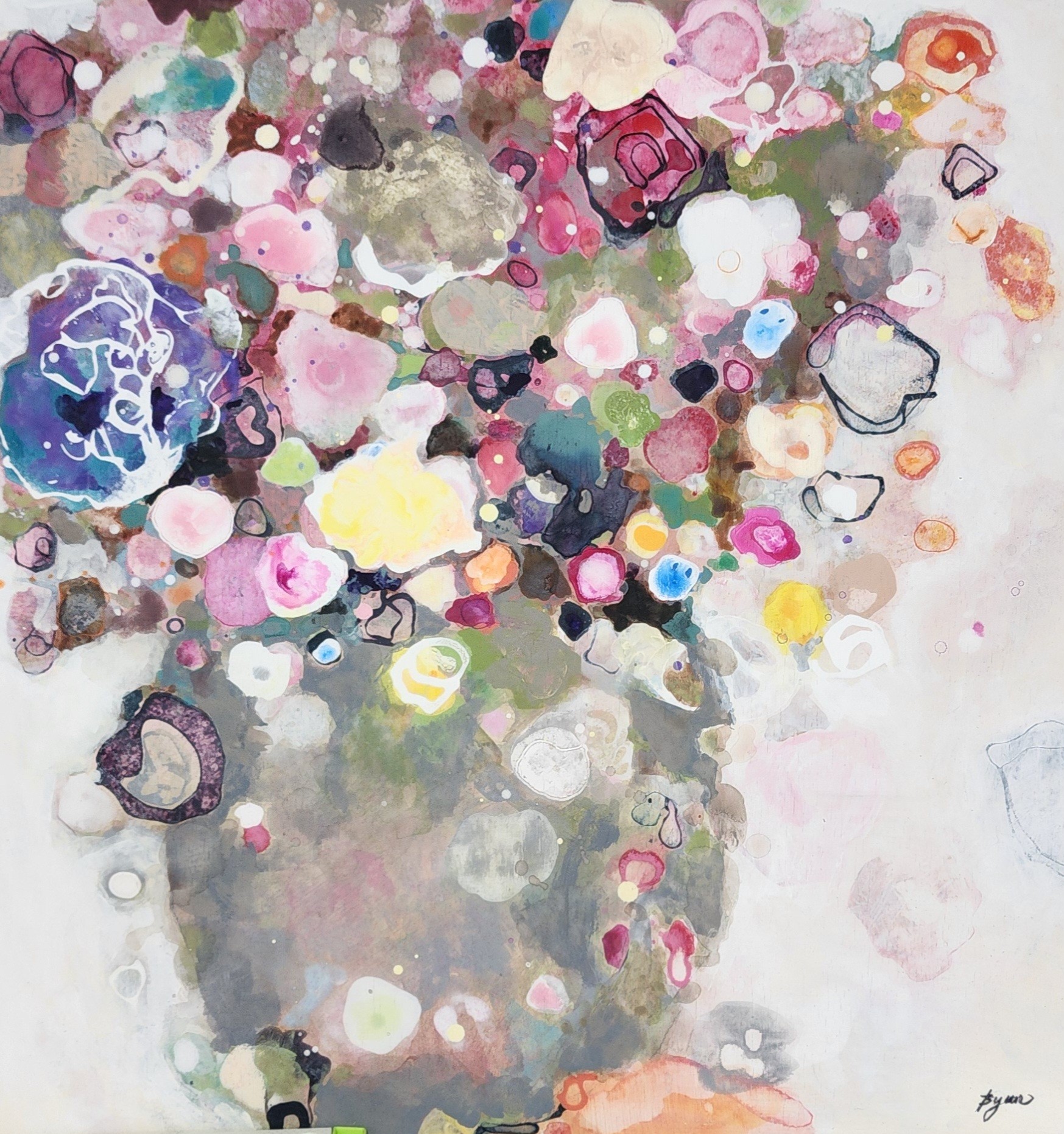 Picture Diary, 20" X 20"(50cm X 50cm), Acrylic on Panel