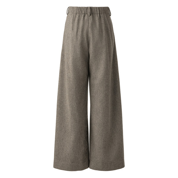 [PREMIUM] WINTER MERINO WOOL FLARE SLACKS / MOKA BROWN