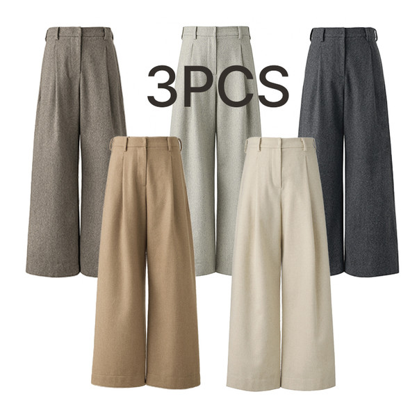 [PREMIUM] WINTER MERINO WOOL100 FLARE SLACKS / 3pcs