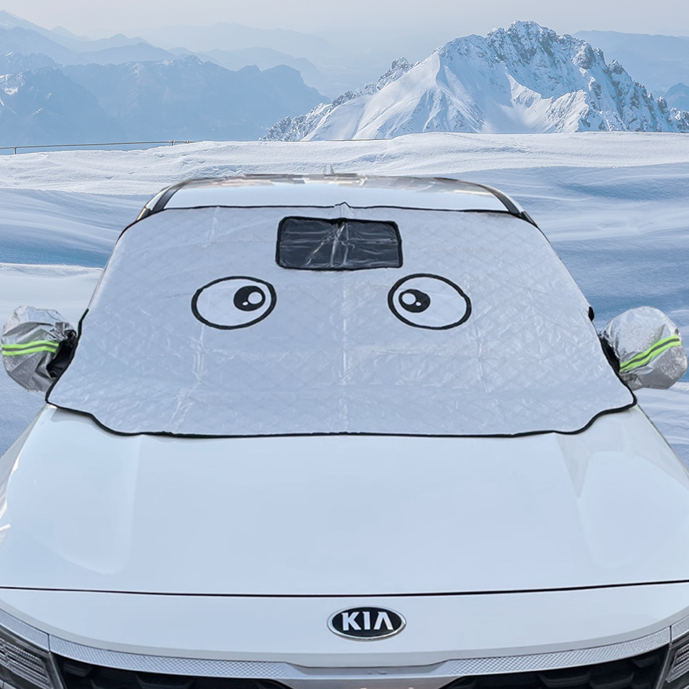 <b>왕눈이 자동차 유리덮개</b><br>사계절용 3겹 누빔처리 자석형 유리덮개