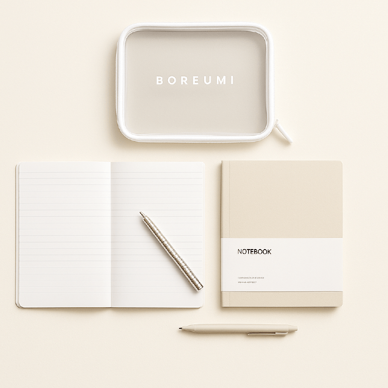 심플 노트 파우치 세트