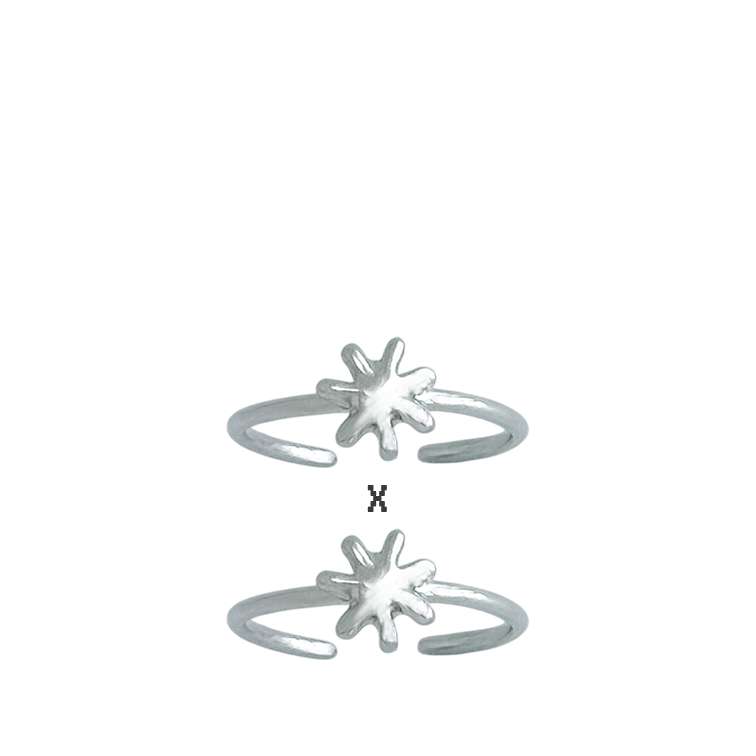 ⠀Tiny Sun Ring ᝣ 2pcs SET : BUBB