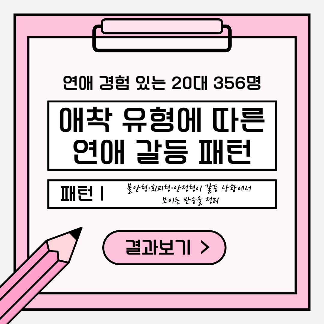 애착유형과 연애 갈등 리포트