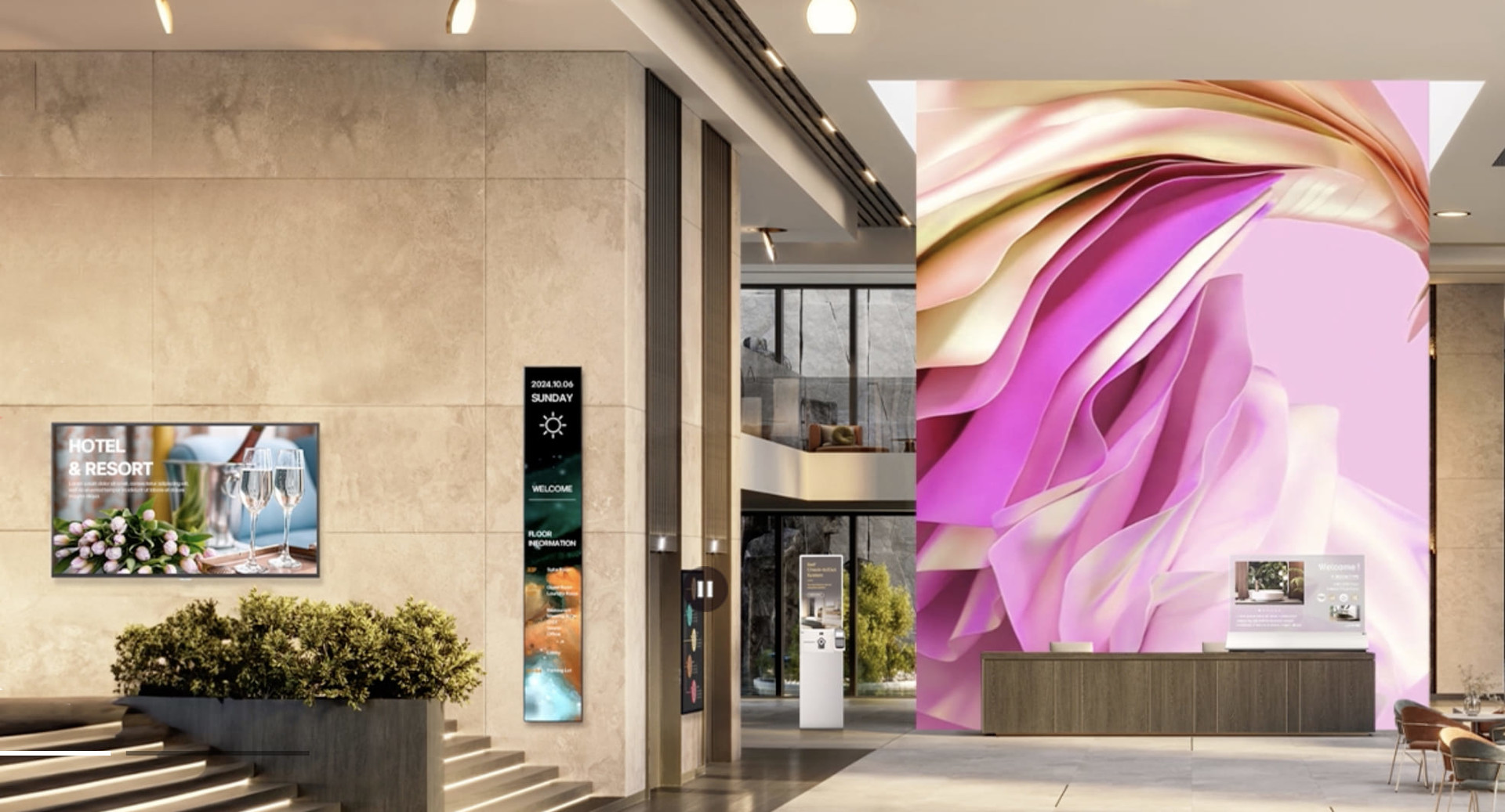 <div style="display: flex; justify-content: center; align-items: center; text-align: center;">     <div style="display: inline-block; padding: 20px 30px; background: rgba(0, 0, 0, 0.3); border-radius: 10px;">         <h2 style="color: white; font-weight: bold; font-size: 20px; margin: 0 0 8px 0; line-height: 1.4;">             모든 환경의<br>최적화된 아름다움         </h2>         <a href="#" style="display: inline-block; background-color: #FD312E; color: white; padding: 8px 25px; border-radius: 25px; text-decoration: none; font-weight: bold; font-size: 13px; margin-top: 10px;">TNT 디지털 커넥트</a>     </div> </div>