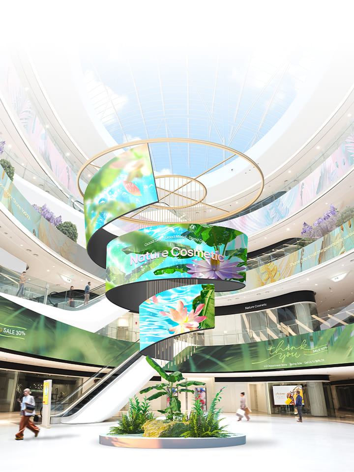 <div style="text-align: center; margin-top: 40px;">     <p style="margin: 0 0 15px 0;">         <span style="color: #333; font-weight: bold; font-size: 16px;">LED간판</span>     </p>     <p style="margin: 0; line-height: 1.6; color: #333; font-size: 14px;">         업계를 선도하는 기술과 성능으로 눈길을 끄는 경험을 만들기 위한 다양한 실내 및 실외 LED간판     </p> </div>