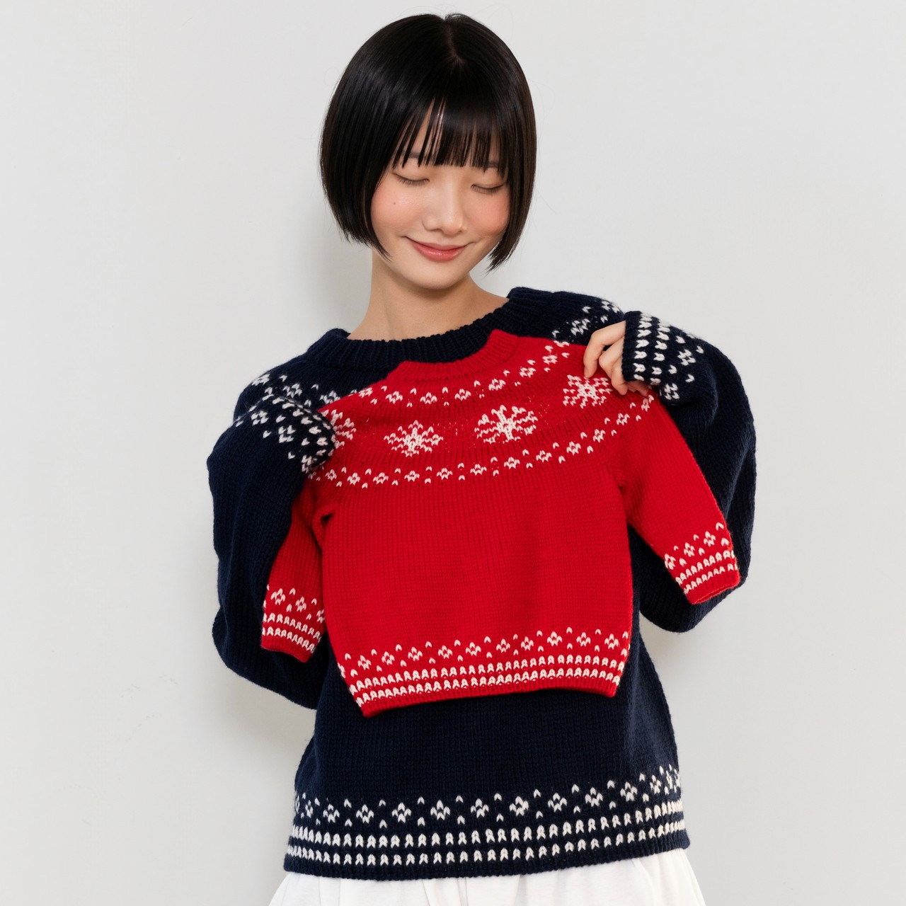 눈 오는 밤 스웨터 키즈