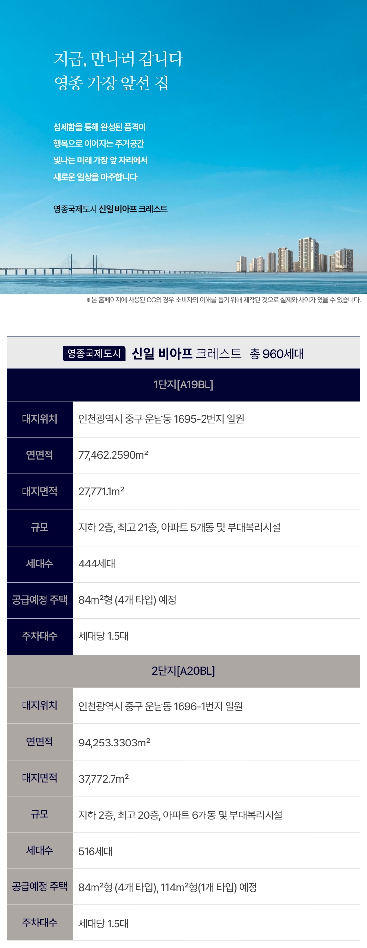 영종 신일 비아프 크레스트 사업안내