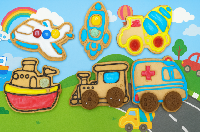 교통 수단 쿠키 만들기