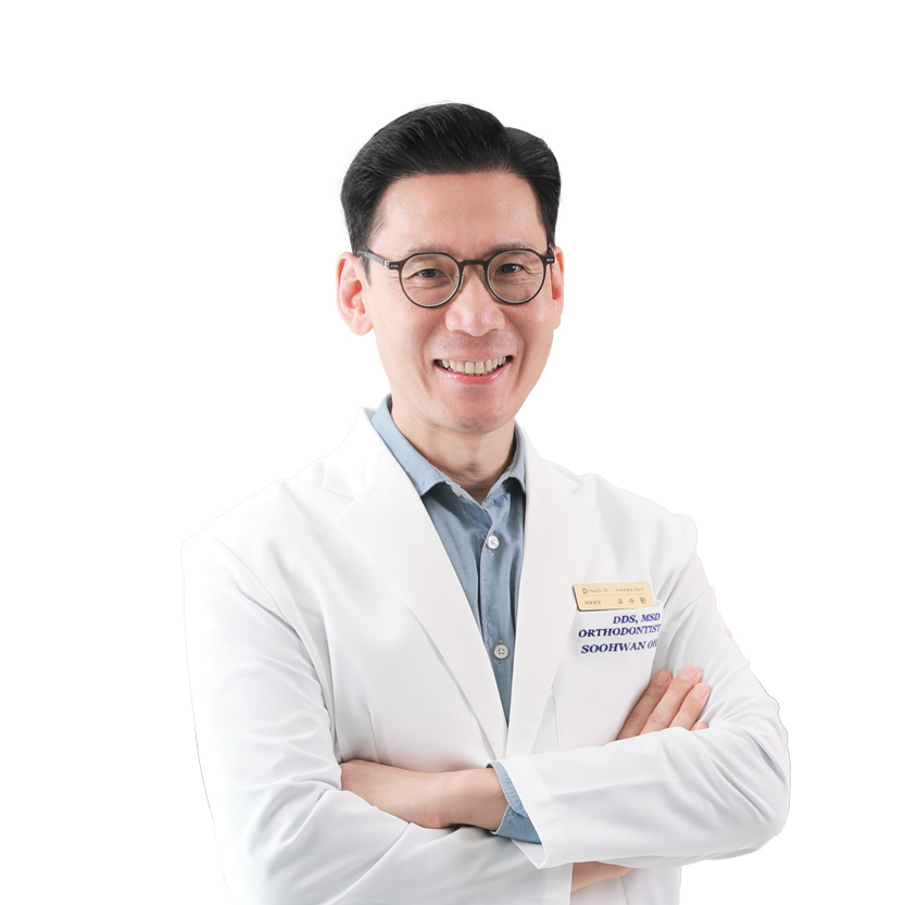 <div style="   font-family: 'Pretendard', sans-serif;   font-weight: 600;   font-size: 48px;   color: #000;   margin-left: -400px;   margin-top: -100px; ">   Dr. Soohwan Oh </div>  <div style="   font-family: 'Pretendard', sans-serif;   font-weight: 400; /* Regular */   font-size: 24px;   color: #000;   margin-left: -400px;   margin-top: 24px; /* 갭 24px */ ">    Unrivaled orthodontist specializing in challenging lingual orthodontics<br>and reverse orthodontics<br>that only a skilled dentist can do </div>