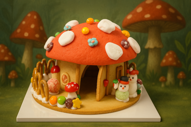 버섯 마을 쿠키 만들기