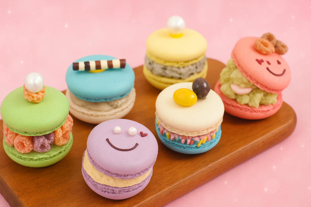 레인보우 마카롱 만들기