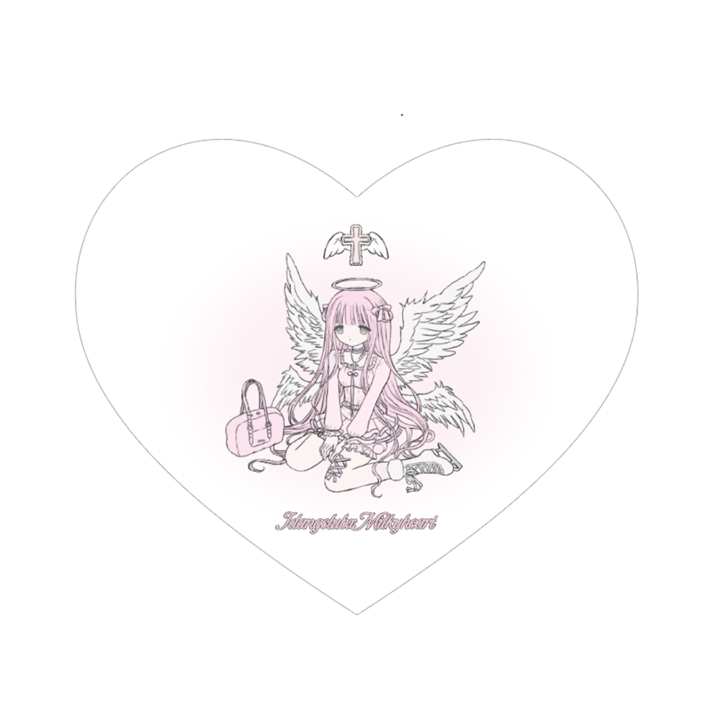 milky heart rug : IDANG Japan