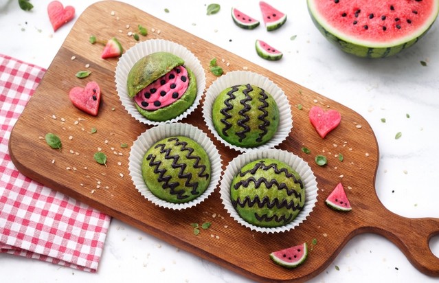 여름 수박빵 만들기