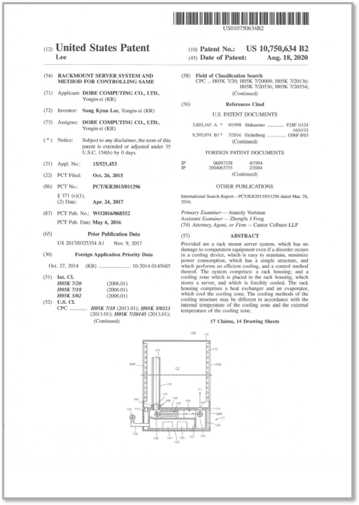USA Patent US 10,750,634 B2