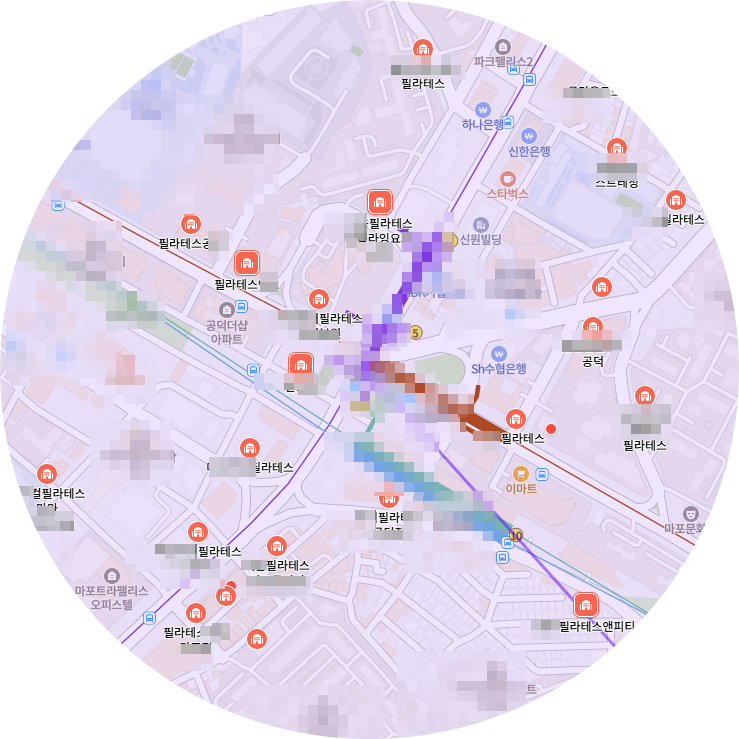 경쟁업체 분석 지도