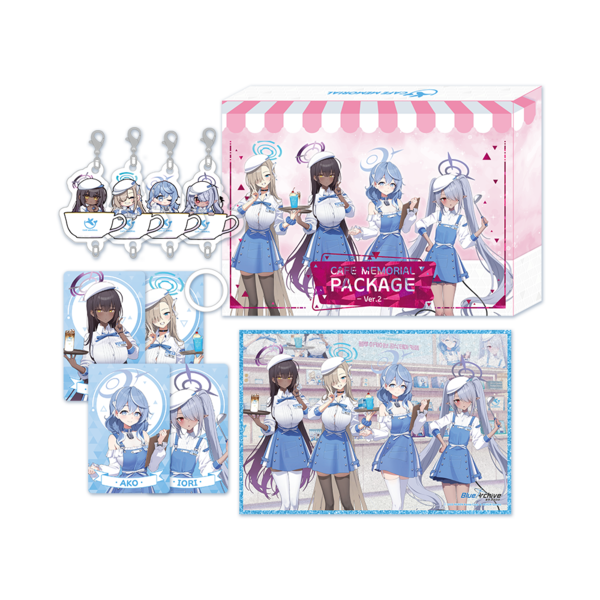 【ブルーアーカイブ】CAFE MEMORIAL PACKAGE Ver.2 블루 아카이브 카페 메모리얼 웰컴 패키지 Ver.2 : CAFE MEMORIAL